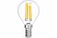 Лампа светодиодная филаментная Gauss E14 13W 4100K прозрачная 105801213 - фото №3