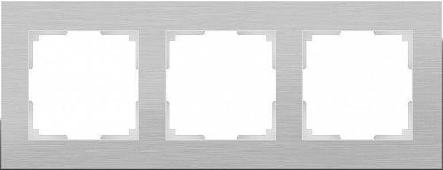Рамка Werkel Aluminium на 3 поста алюминий WL11-Frame-03 4690389073649