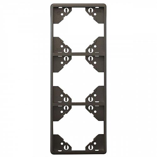 Рамка 3-постовая Efapel Apolo 5000 Metalizada графит 50932 TGR