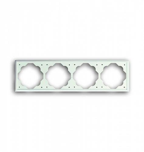 Рамка 4-постовая ABB Impuls белый бархат 2CKA001754A4435