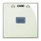 Лицевая панель ABB Basic55 выключателя карточного chalet-белый 2CKA001710A3937 - фото №1