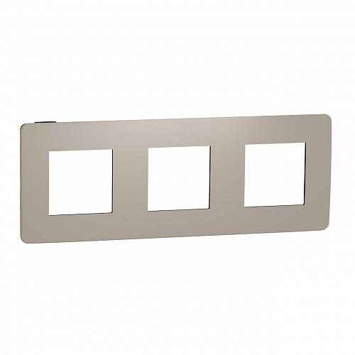 Рамка 3-постовая Schneider Electric Unica New NU280628