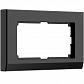 Рамка Werkel Stark для двойной розетки черный W0081808 4690389162107 - фото №1