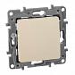 Выключатель кнопочный одноклавишный Legrand Etika 6A 250V слоновая кость 672314 - фото №1