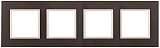 Рамка 4-постовая ЭРА Elegance 14-5104-31 Б0034539