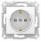 Розетка Schneider Electric Sedna с з/к без шторок 16A 250V SDN3001821 - фото №1