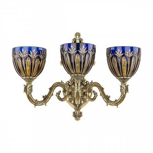 Бра Bohemia Ivele 7101B15/3/210 GB P1 U Amber-Blue/H-1I