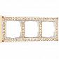 Рамка на 3 поста Werkel Antik белое золото W0031523 4690389158254 - фото №1