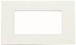 Рамка 4-модульная ABB Zenit итальянский стандарт альпийский белый 2CLA247400N1101 - фото №1