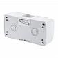 Розетка двойная ЭРА Intro Atlantic Schuko 2x2P+E 16A 250V с крышкой 5-204-03 Б0051061 - фото №3