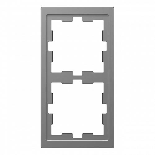 Рамка 2-постовая Schneider Electric Merten D-Life MTN4020-6536