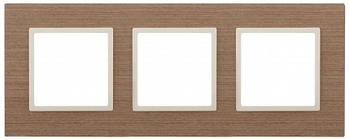 Рамка 3-постовая ЭРА Elegance 14-5303-07 Б0034578
