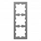 Рамка 3-постовая Schneider Electric Merten D-Life MTN4030-6536 - фото №1