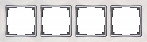 Рамка Werkel Snabb на 4 поста белая WL03-Frame-04-white 4690389046131