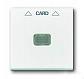 Лицевая панель ABB Basic55 выключателя карточного альпийский белый 2CKA001710A3864 - фото №1