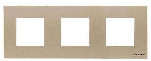 Рамка 3-постовая ABB Zenit шампань 2CLA227300N1901