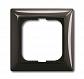 Рамка 1-постовая ABB Basic55 chateau-черный 2CKA001725A1506 - фото №1