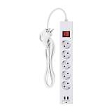 Сетевой фильтр Duwi 2хUSB 5гн 1,5м с/з 32590 1