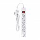 Сетевой фильтр Duwi 2хUSB 5гн 1,5м с/з 32590 1 - фото №1