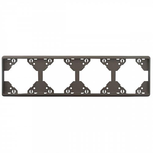 Рамка 4-модульная Efapel Apolo 5000 Metalizada графит 50941 TGR