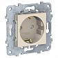 Розетка Schneider Electric Unica New с/з со шторками 16A 250V NU503744 - фото №1