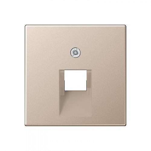 Накладка 1-ой наклонной телефонной/компьютерной розетки Jung A 500 шампань A569-1PLUACH