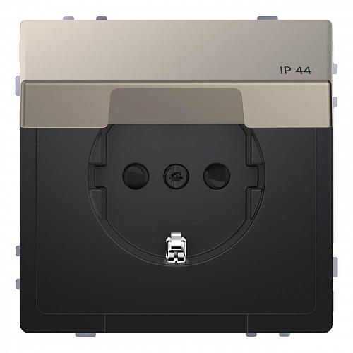 Розетка Schneider Electric Merten D-Life 16A с/з и крышкой MTN2314-6050