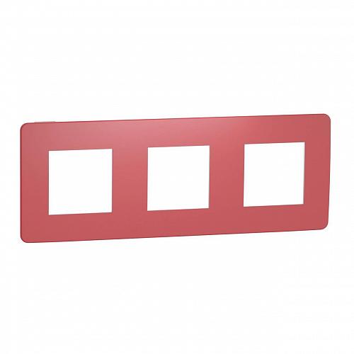 Рамка 3-постовая Schneider Electric Unica New NU280613