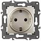 Розетка ЭРА Elegance 2P E Schuko 16A 250V 14-2101-04 Б0034268 - фото №1