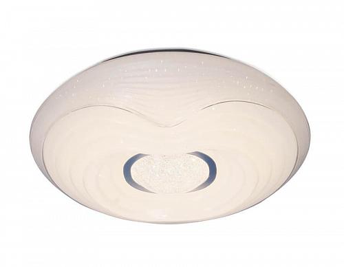 Потолочный светодиодный светильник Ambrella light Orbital Crystal Sand FS1235 WH 72W D490