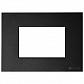 Рамка 3-модульная ABB Zenit итальянский стандарт антрацит 2CLA247300N1801 - фото №1