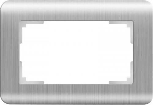 Рамка для двойной розетки Werkel Stream серебряный WL12-Frame-01-DBL 4690389131325
