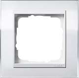 Рамка 1-постовая Gira Event Clear белый/белый глянцевый 0211723