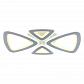 Потолочная светодиодная люстра Profit Light 8008/2+2 WHT - фото №1