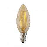 Лампа светодиодная филаментная Voltega E14 4W 2800К свеча шишка золотая VG10-P3E14warm4W-F 5488