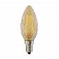 Лампа светодиодная филаментная Voltega E14 4W 2800К свеча шишка золотая VG10-P3E14warm4W-F 5488 - фото №1