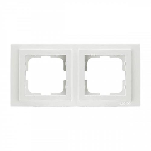 Рамка 2-постовая Mono Electric Despina белый 102-190000-161