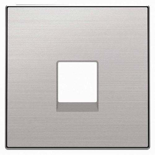 Лицевая панель ABB Sky розетки RJ12 нержавеющая сталь 2CLA851700A1401