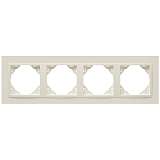 Рамка 4-постовая Efapel Logus 90 Animato жемчуг/жемчуг 90940 TPP