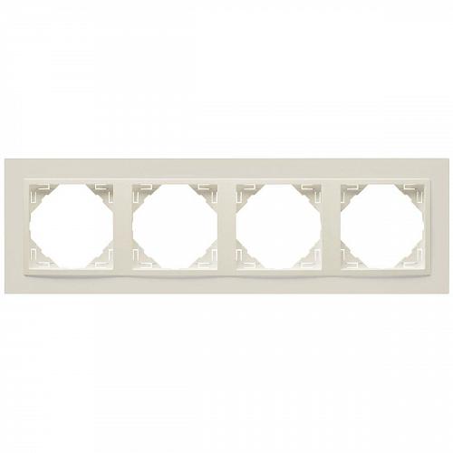 Рамка 4-постовая Efapel Logus 90 Animato жемчуг/жемчуг 90940 TPP