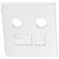 Лицевая панель Efapel Apolo 5000 розеток R-TV-RJ45/R-TV-RJ45-FO белый матовый 50774 TBM - фото №1