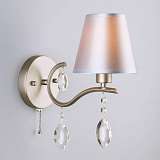 Бра Eurosvet 10089/1 сатин-никель/прозрачный хрусталь Strotskis