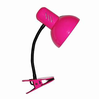 Настольные лампы на прищепке розового цвета