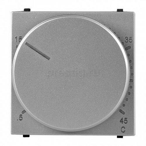 Терморегулятор теплого пола ABB Zenit с выносным датчиком серебро 2CLA224030N1301