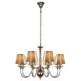 Подвесная люстра iLamp Rolling P2406-8 Nickel