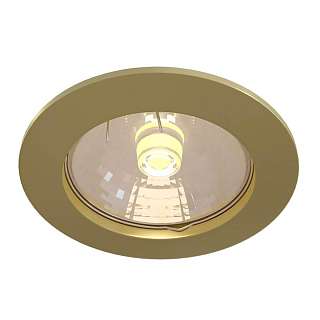 Точечные светильники с золотистой поверхностью