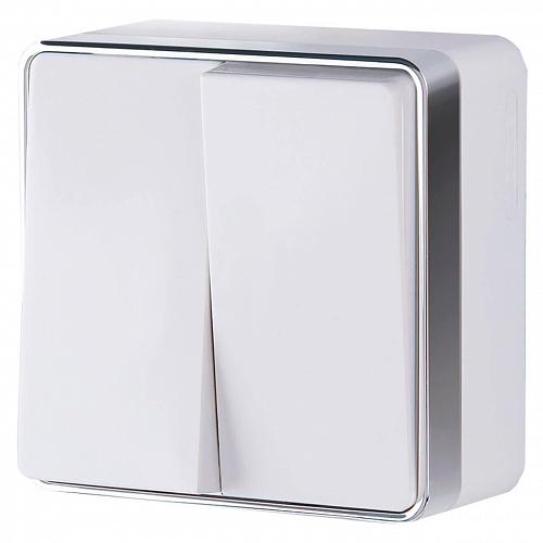 Выключатель Werkel двухклавишный Gallant слоновая кость WL15-03-01 4690389102189