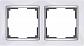 Рамка Werkel Snabb на 2 поста белая WL03-Frame-02-white 4690389046117 - фото №1