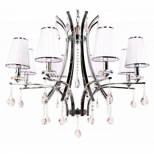 Подвесная люстра Lumina Deco Glamour LDP 66247-8 WT+CHR