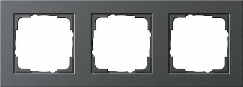 Рамка 3-постовая Gira E2 антрацит 021323